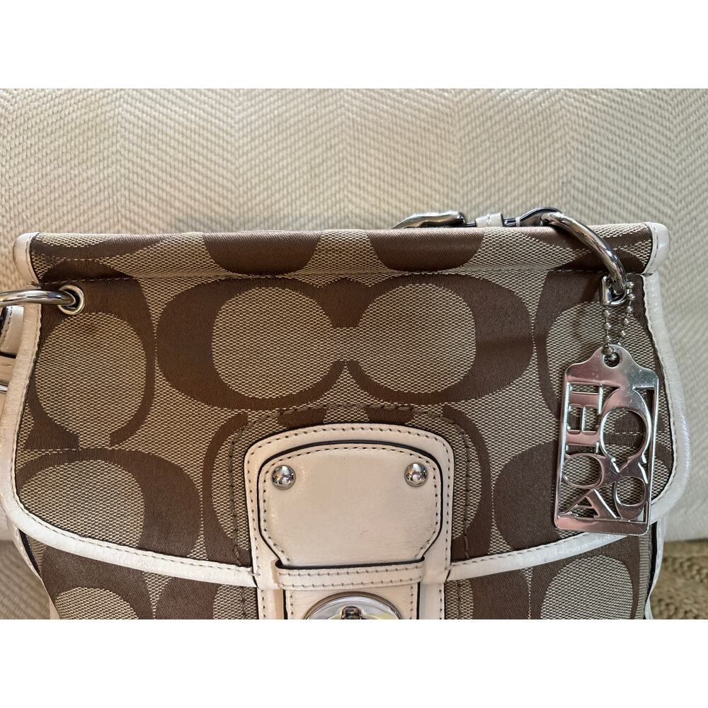 Coach 70th Anniversary Limited Edition Willis 19034 - Ivory/Tan/Khaki - Picture 3 of 16